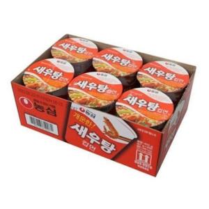 [농심] 새우탕소컵_67g*6입